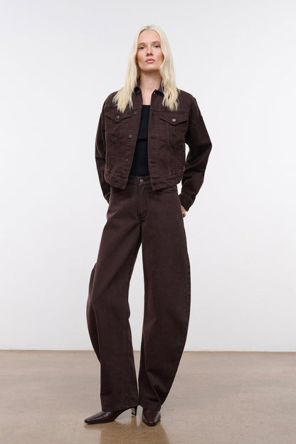 STAUD | Glen Denim Jacket Earth