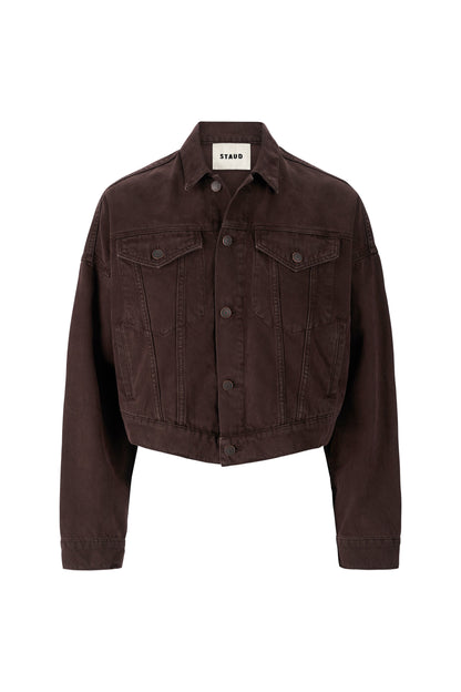 STAUD | Glen Denim Jacket Earth