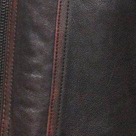 STAUD | Eugene Leather Jacket Distressed Brown