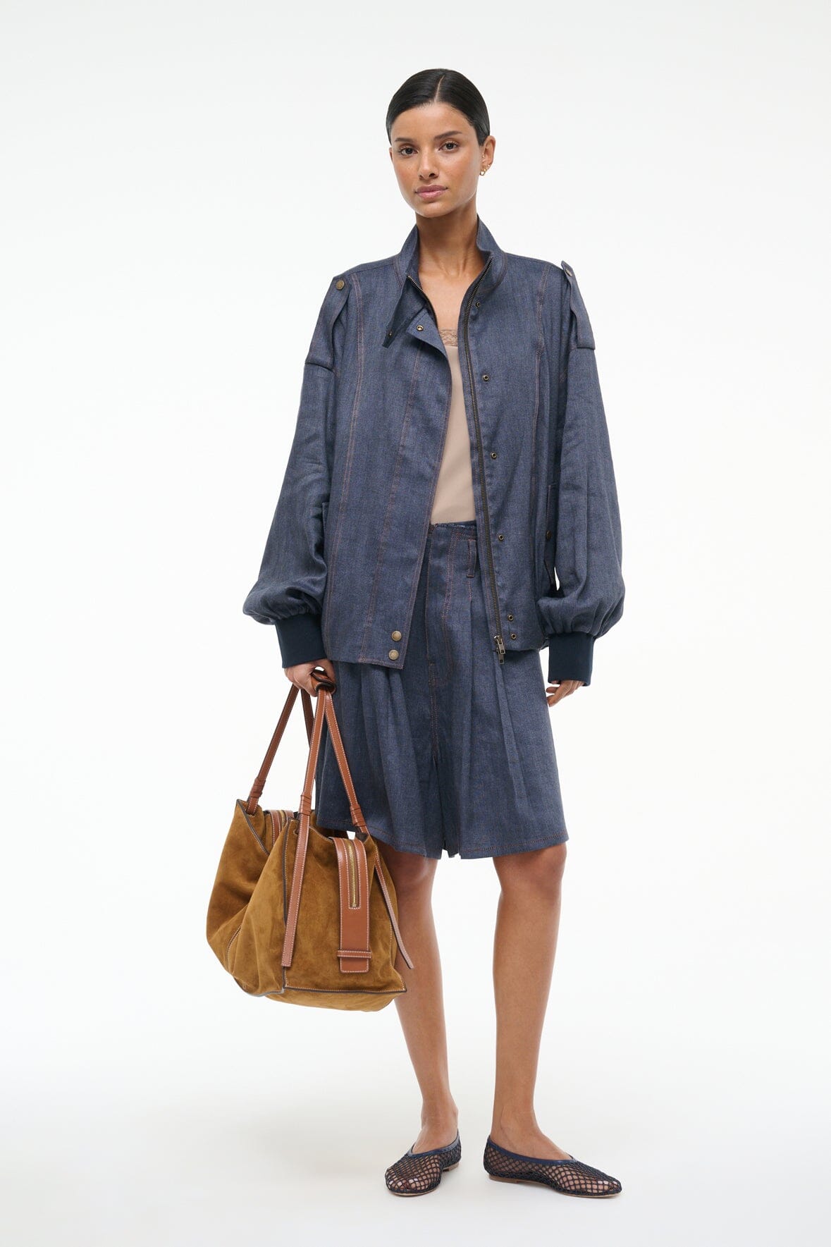 STAUD | Simone Jacket Chambray