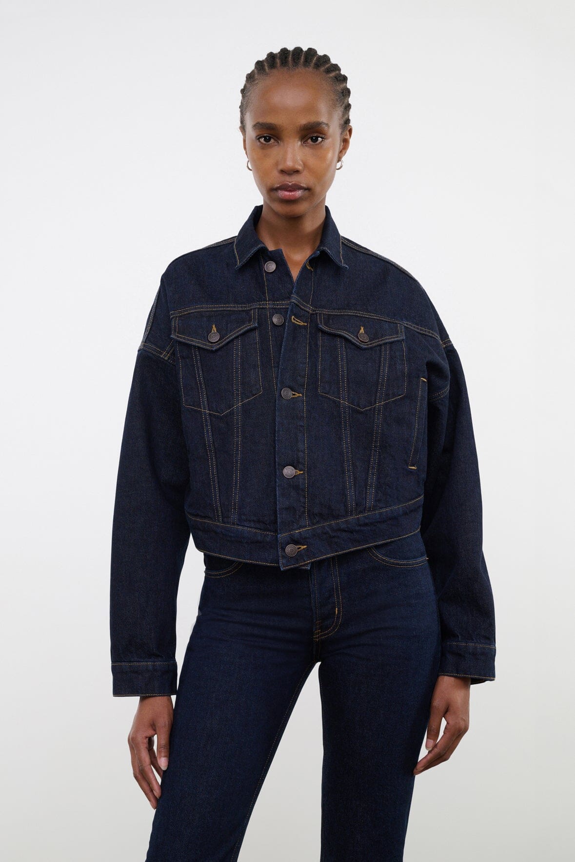 STAUD | Glen Denim Jacket Indigo