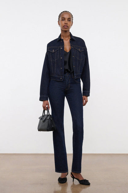 STAUD | Glen Denim Jacket Indigo
