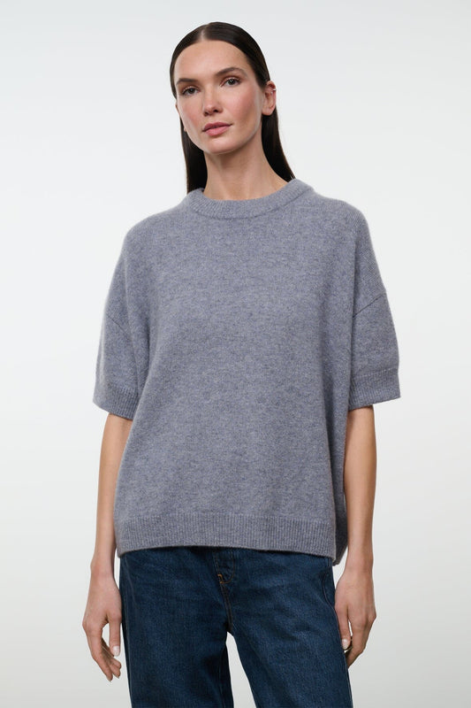STAUD | Sorrento Cashmere Sweater Ash