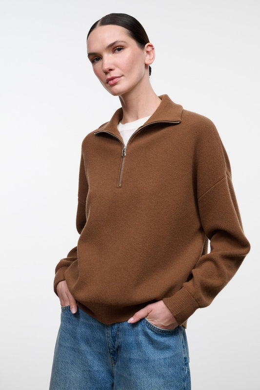 STAUD | Hudson Cashmere Sweater Cigar