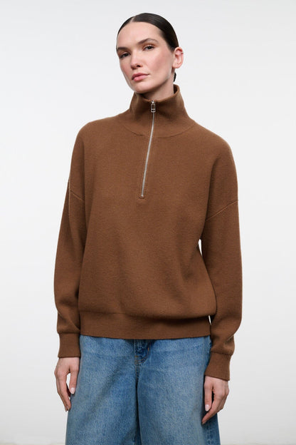 STAUD | Hudson Cashmere Sweater Cigar