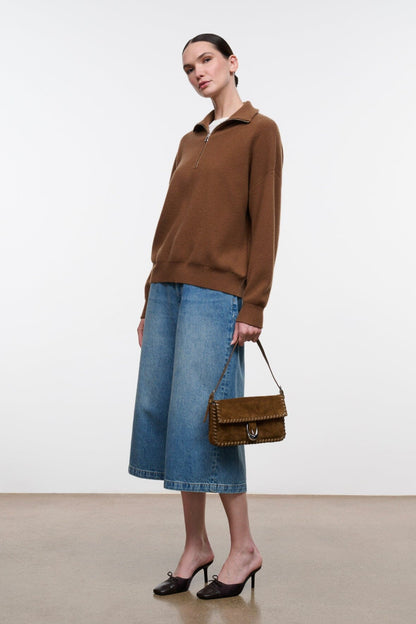 STAUD | Hudson Cashmere Sweater Cigar