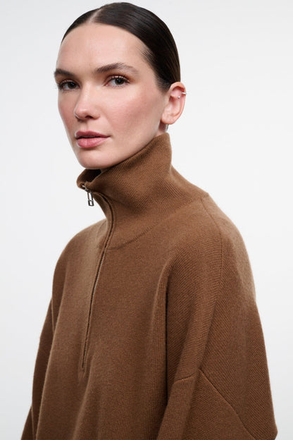 STAUD | Hudson Cashmere Sweater Cigar