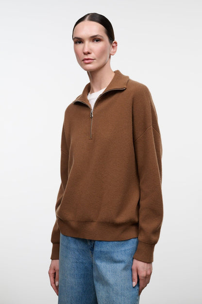 STAUD | Hudson Cashmere Sweater Cigar
