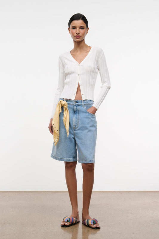 STAUD | Ezra Cardigan Ivory