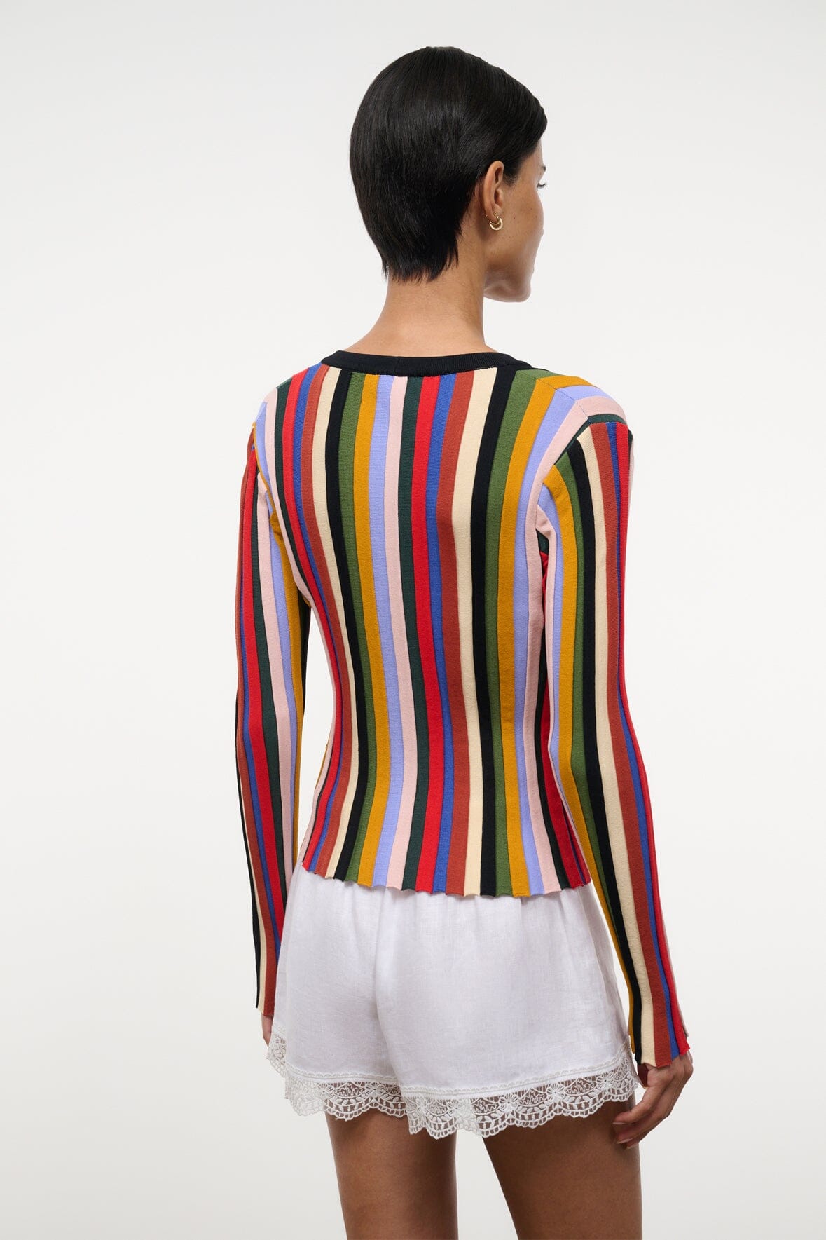 STAUD | Ezra Cardigan Artist Stripe
