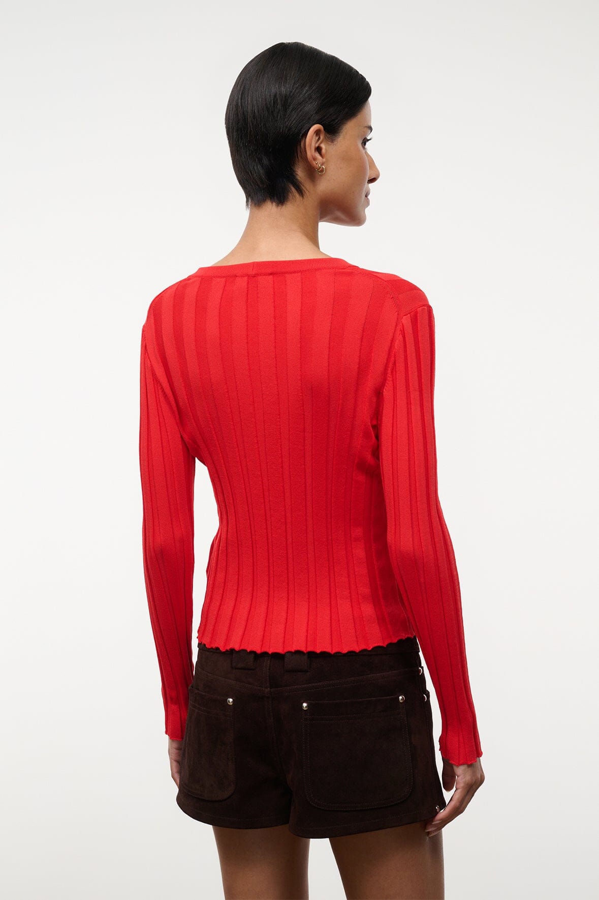 STAUD | Ezra Cardigan Tomato