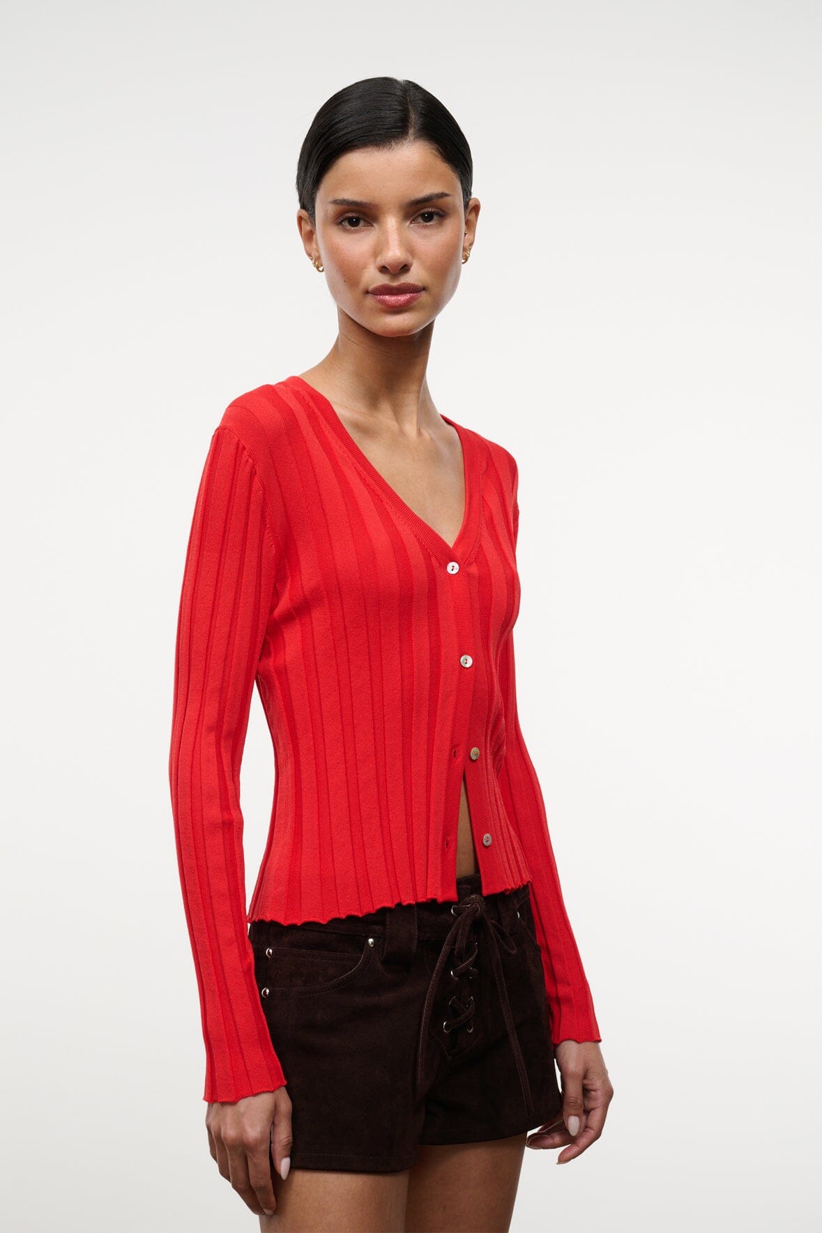 STAUD | Ezra Cardigan Tomato