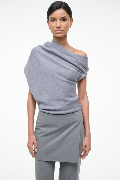 STAUD | Mabel Sweater Heather Grey