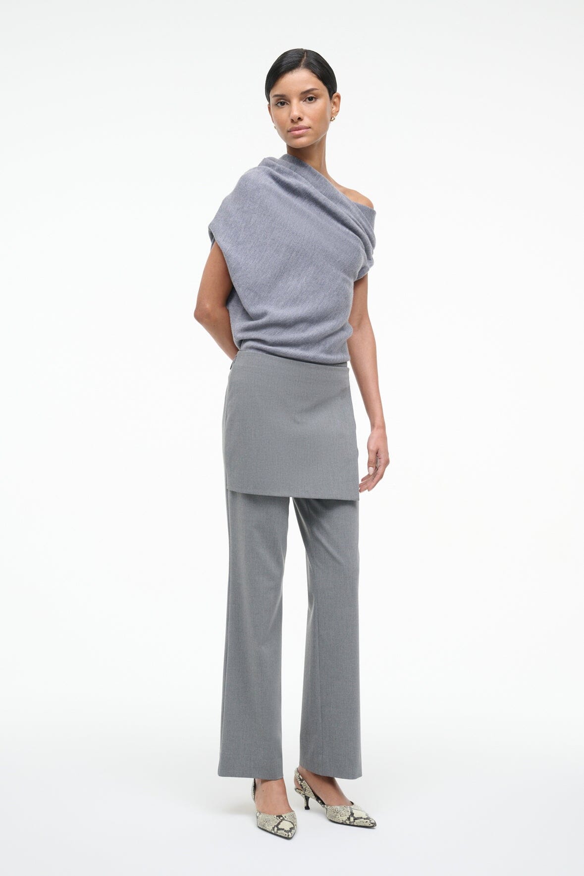 STAUD | Mabel Sweater Heather Grey