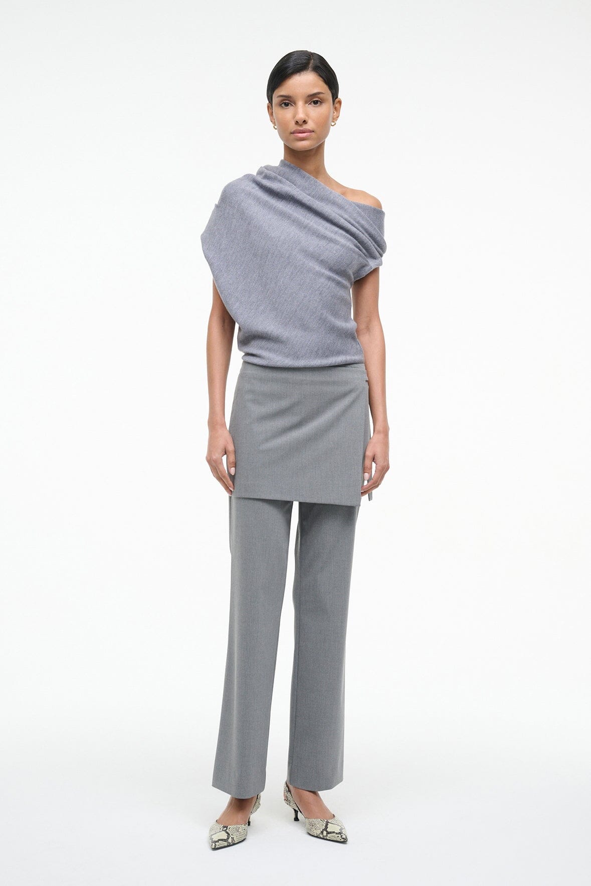 STAUD | Mabel Sweater Heather Grey