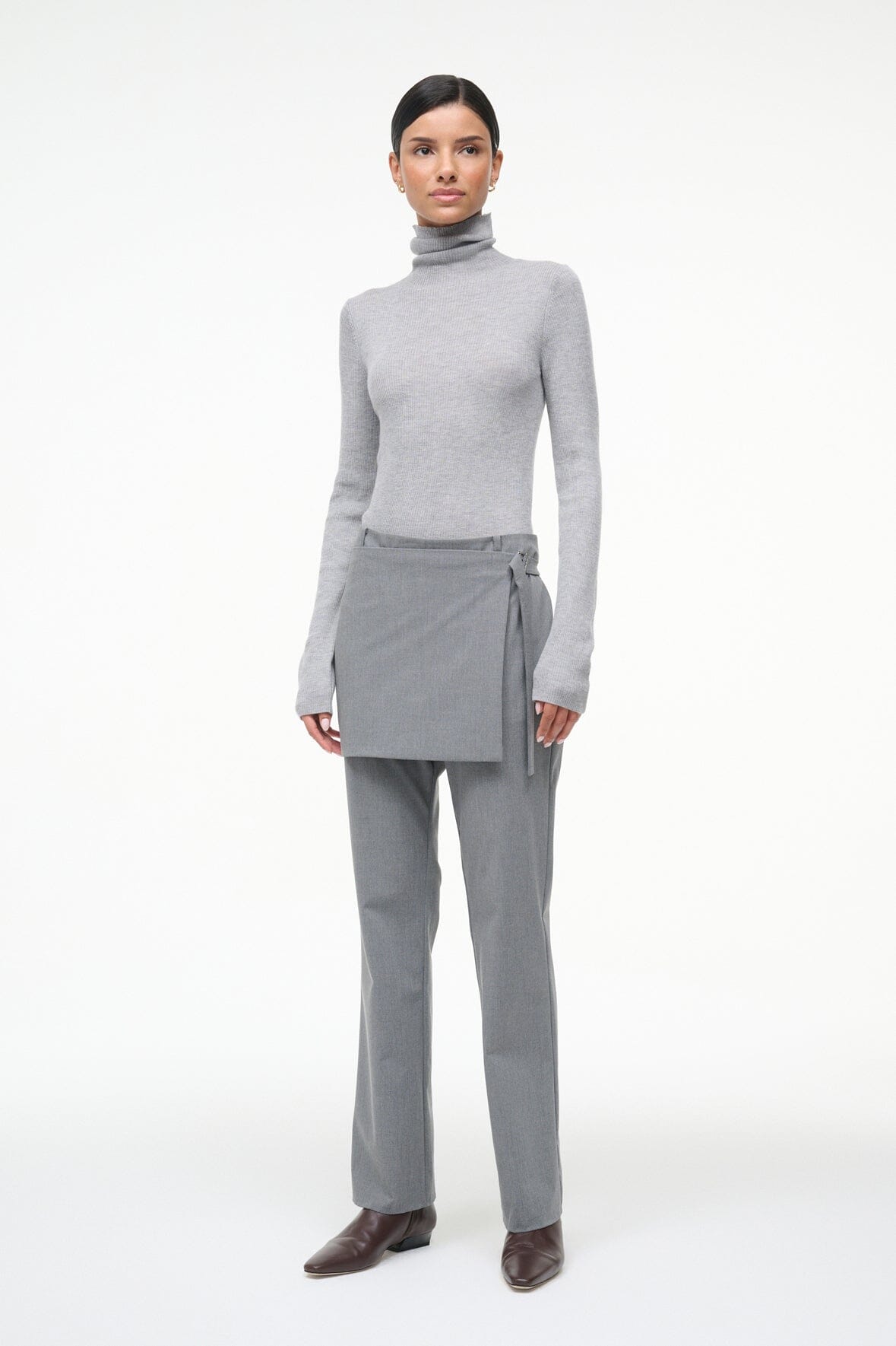 STAUD | Toni Superfinecashmere Sweater Ash Grey