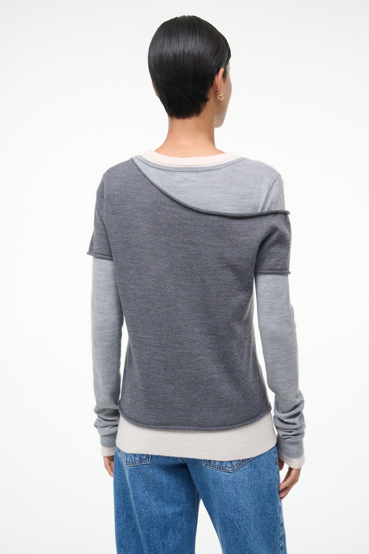 STAUD | Sera Sweater Heather Grey Multi