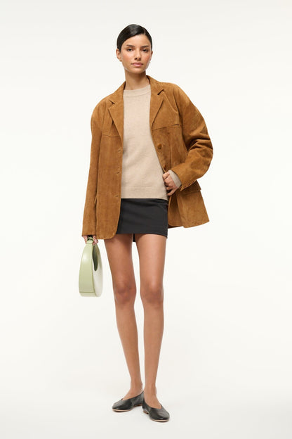 STAUD | Serrano Cashmere Relaxed Crew Stone