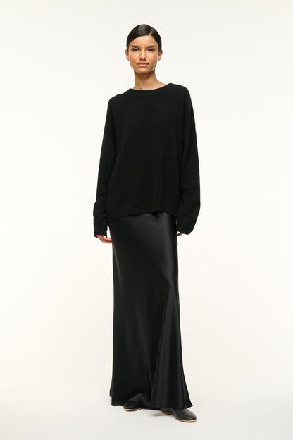 STAUD | Serrano Cashmere Relaxed Crew Black