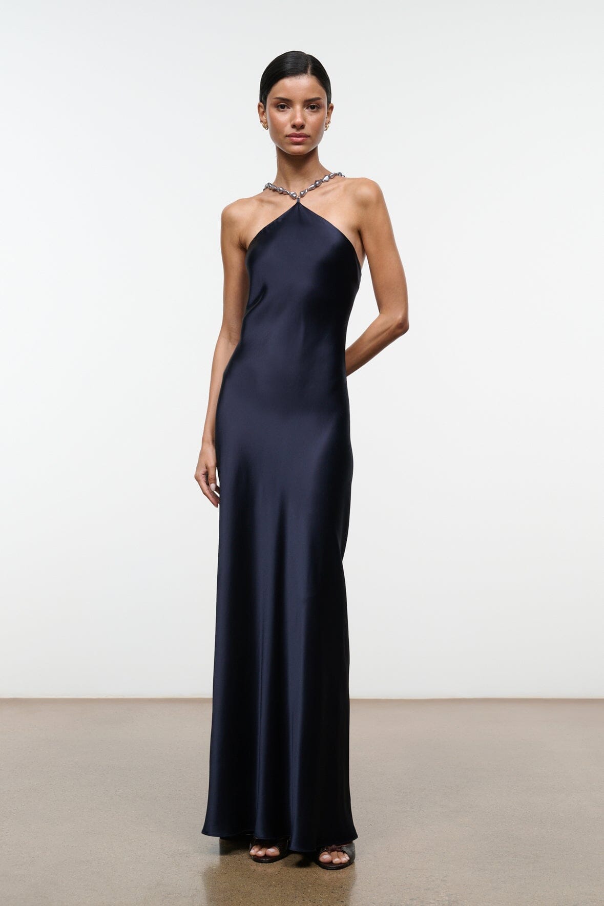 STAUD | Cadence Dress Navy 1