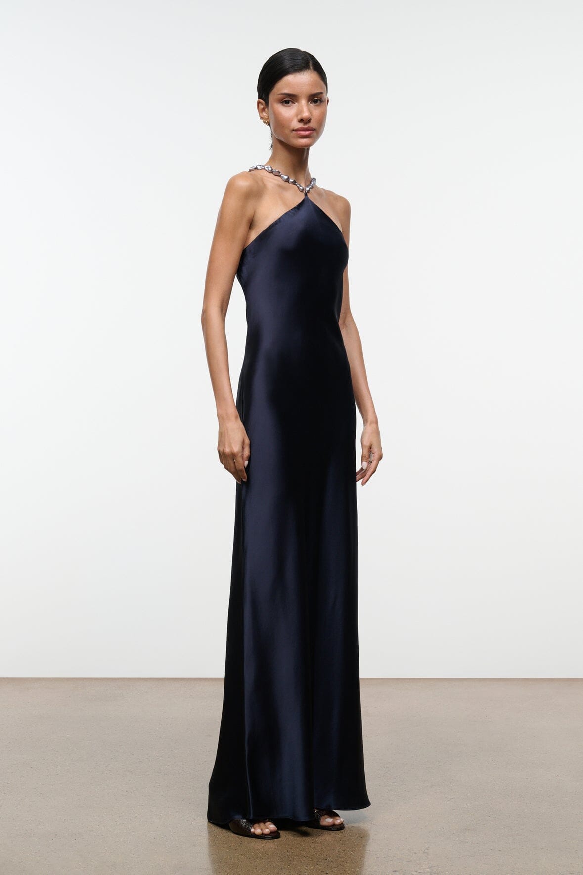 STAUD | Cadence Dress Navy 1
