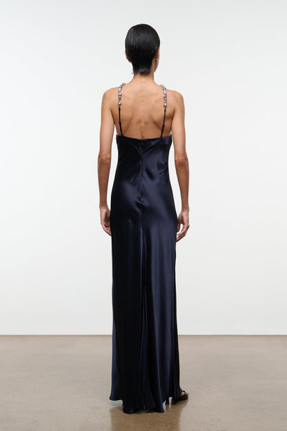 STAUD | Cadence Dress Navy 1