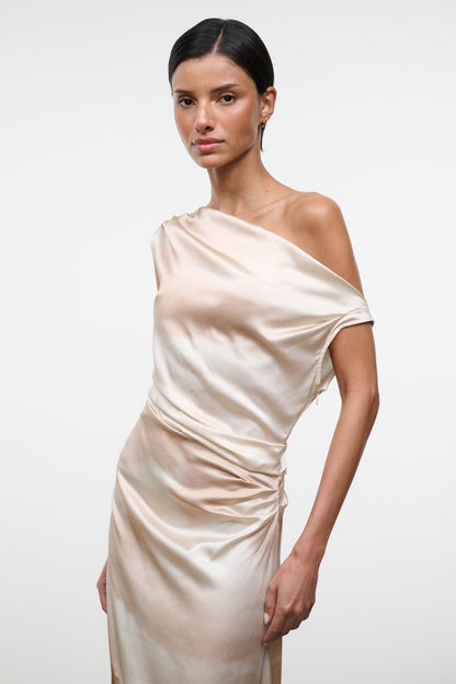 STAUD | Phare Silk Maxi Dress Cliffside