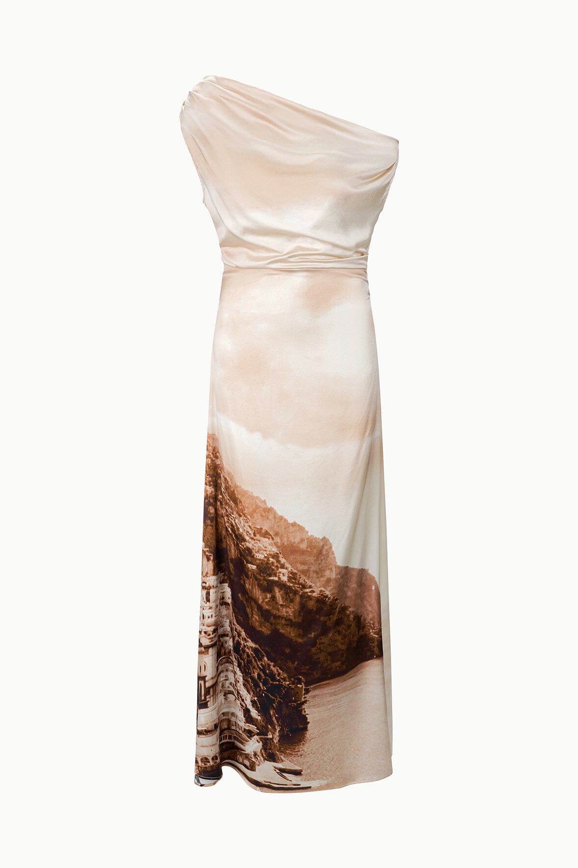 STAUD | Phare Silk Maxi Dress Cliffside