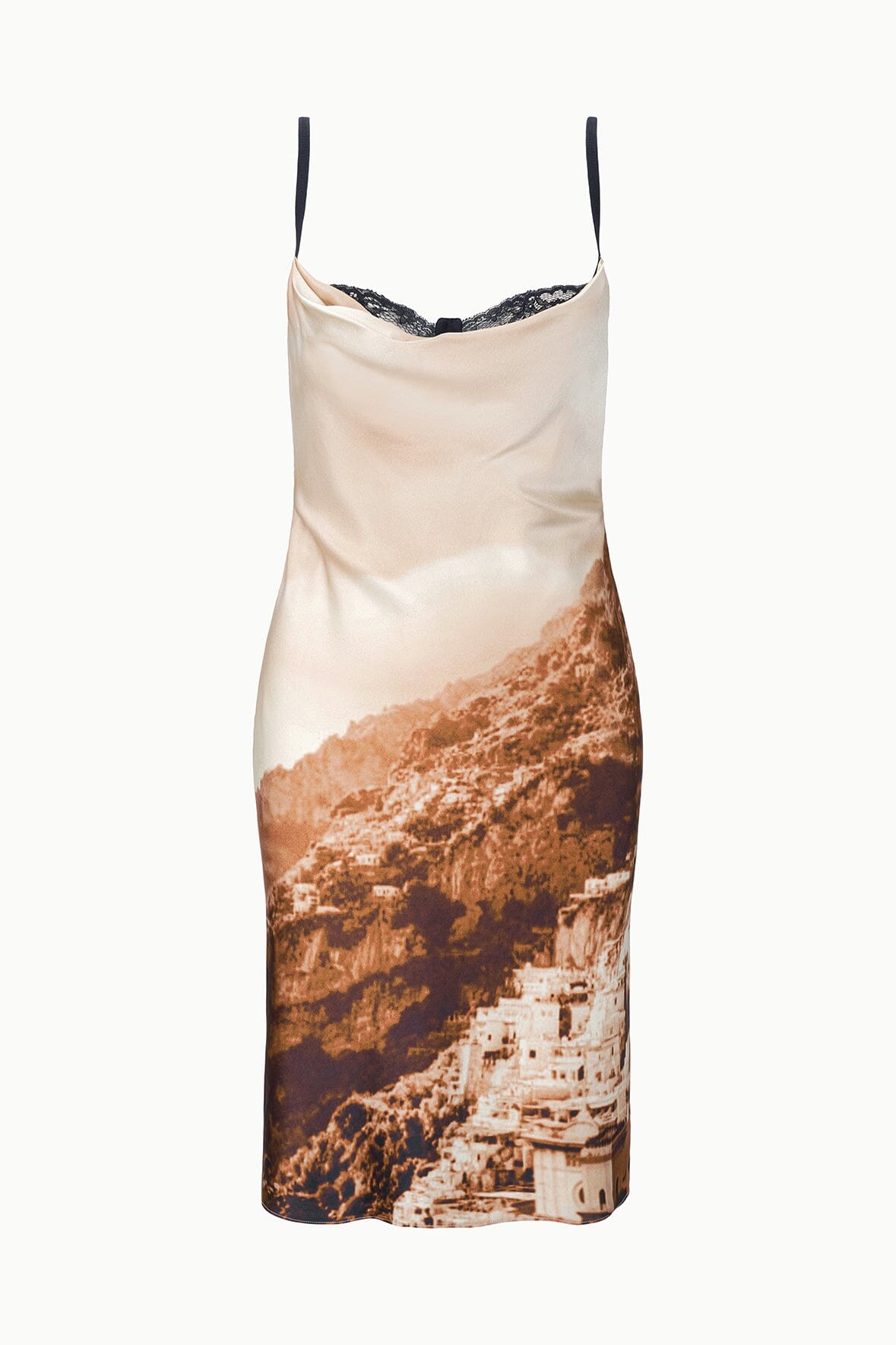 STAUD | Evangeline Silk Dress Cliffside