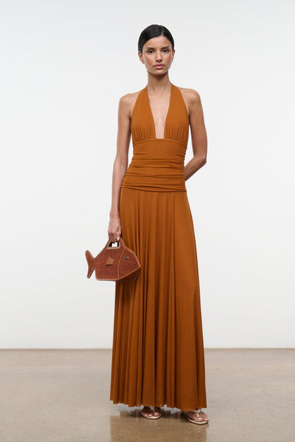 STAUD | Alessandra Dress Cocoa Butter
