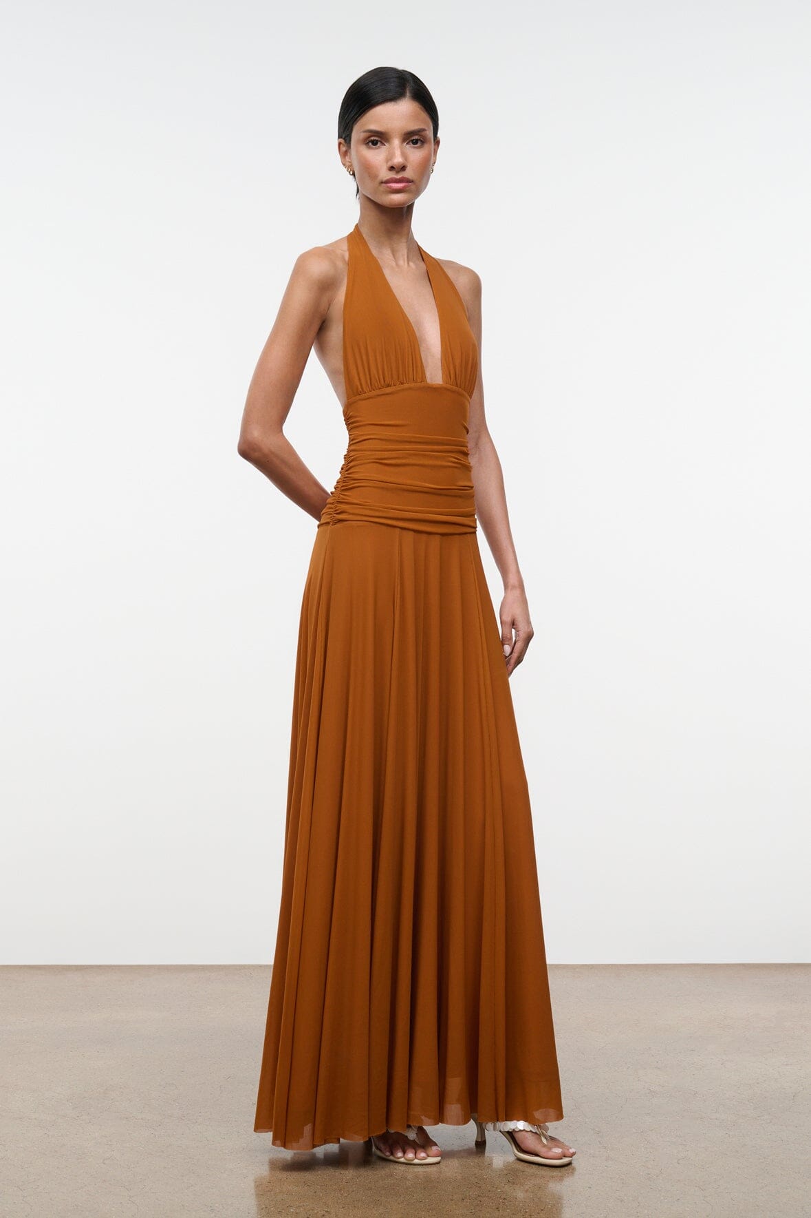 STAUD | Alessandra Dress Cocoa Butter