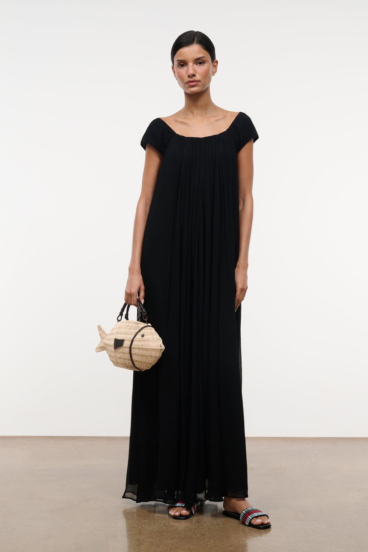 STAUD | Leda Dress Black