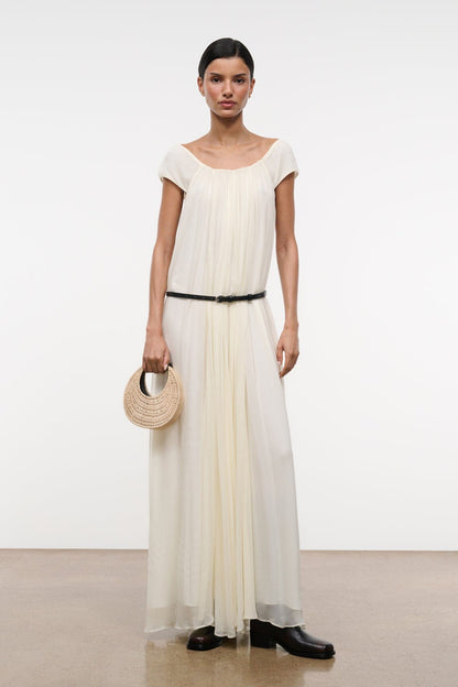 STAUD | Leda Dress Ivory