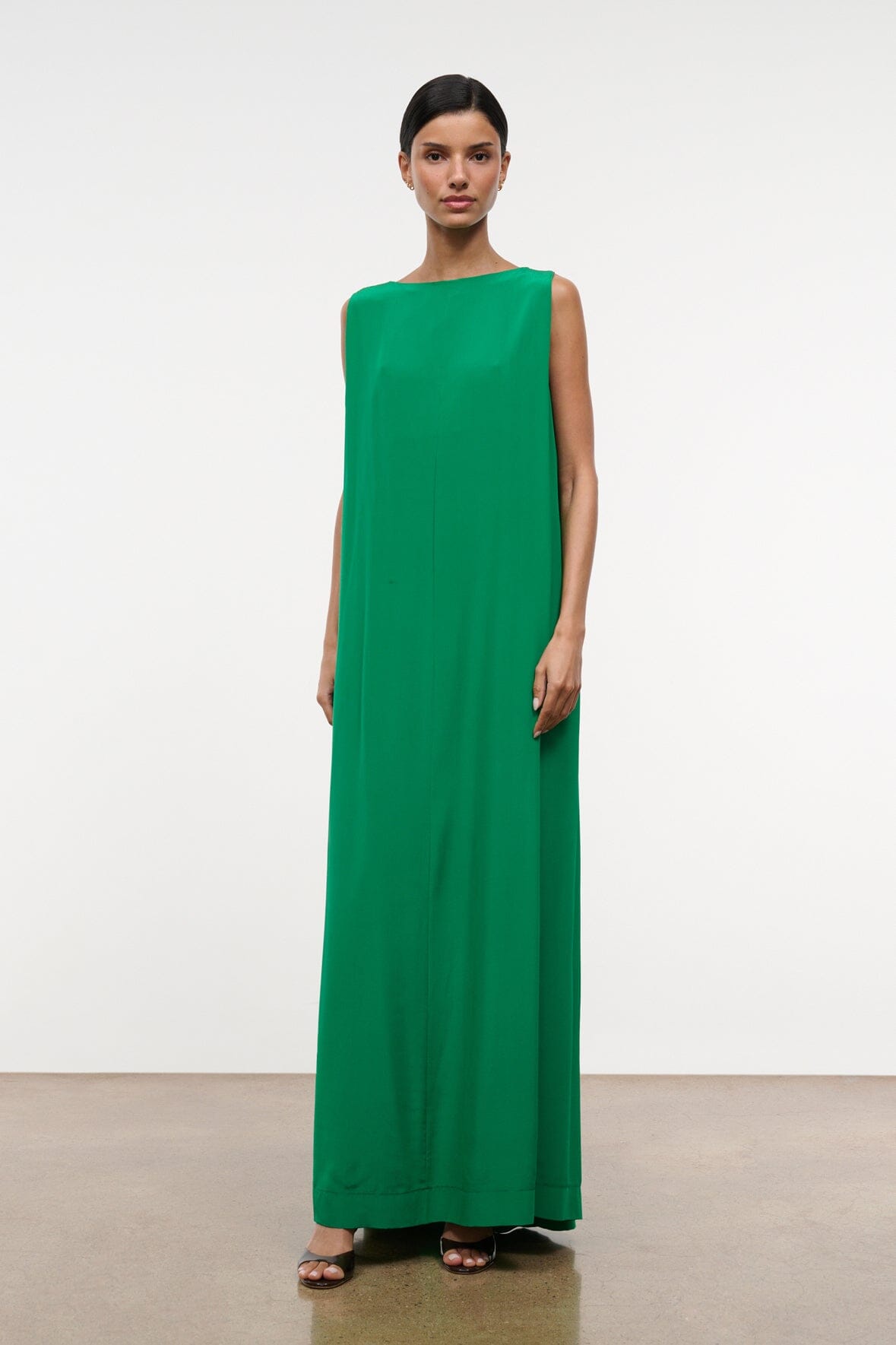 STAUD | Dalia Silk Dress Kelly