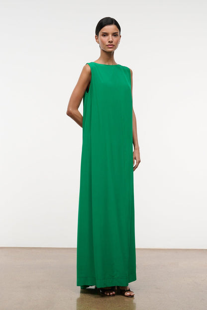 STAUD | Dalia Silk Dress Kelly