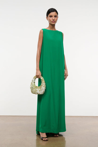 STAUD | Dalia Silk Dress Kelly