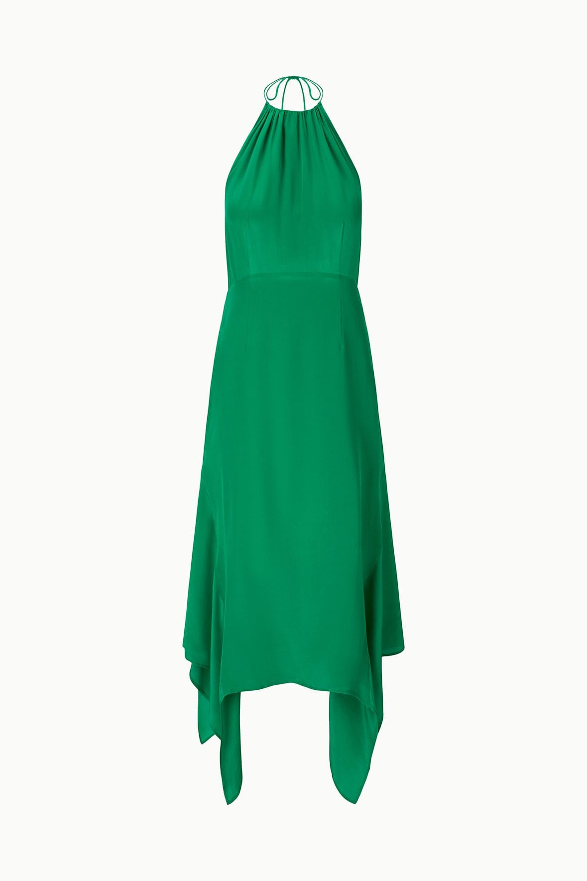STAUD | Bianca Silk Dress Kelly
