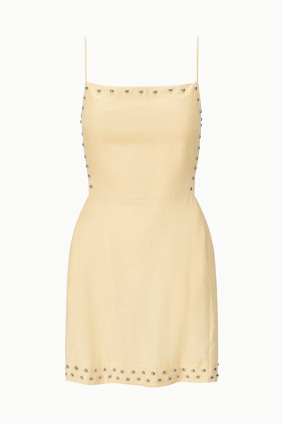 STAUD | Angelique Linen Dress Butter Studs