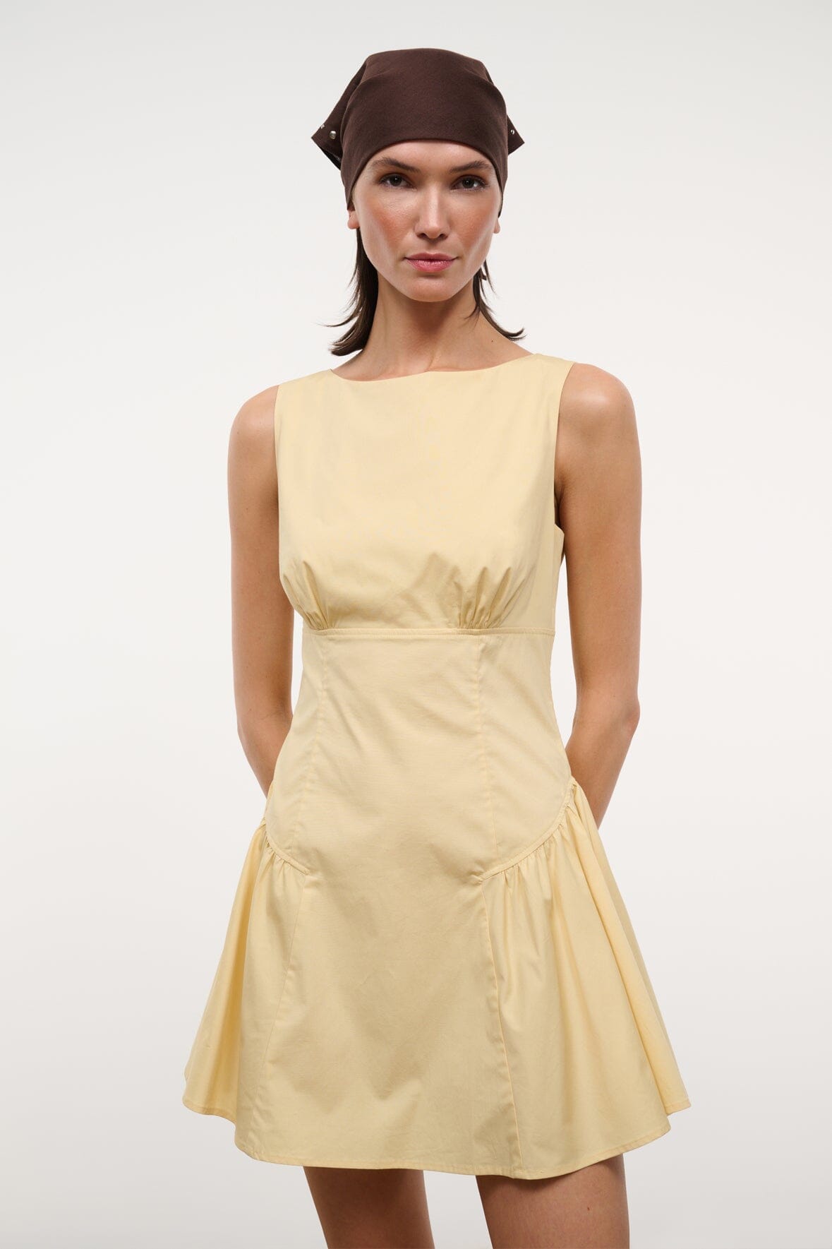 STAUD | Gwen Mini Dress Butter