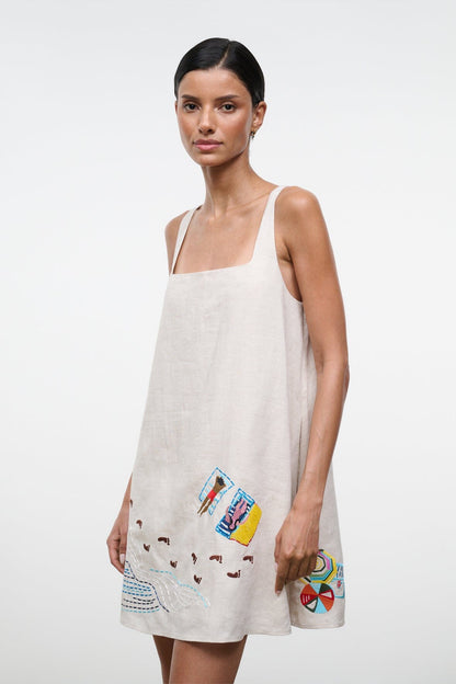 STAUD | Brio Linen Dress Natural