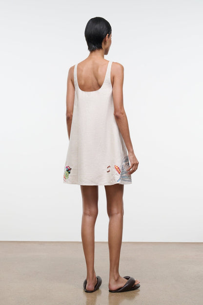 STAUD | Brio Linen Dress Natural