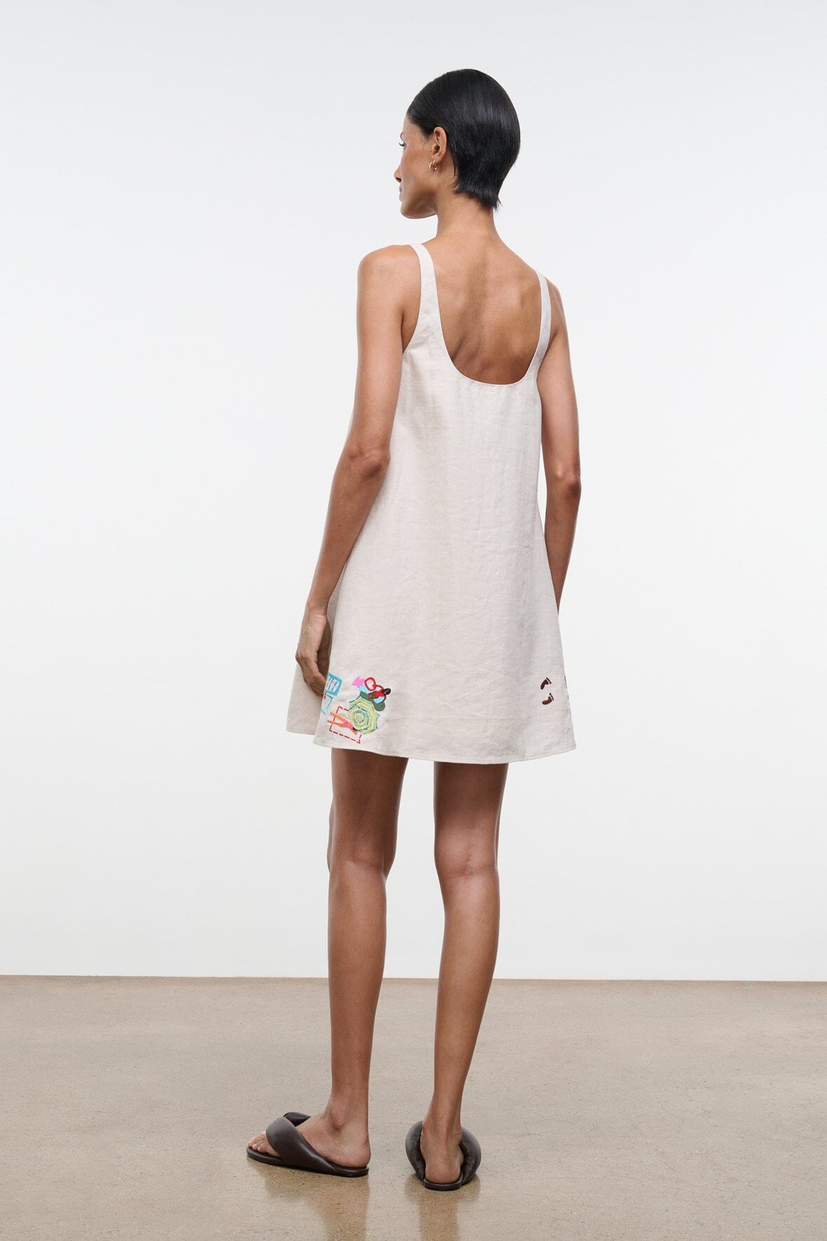 STAUD | Brio Linen Dress Natural