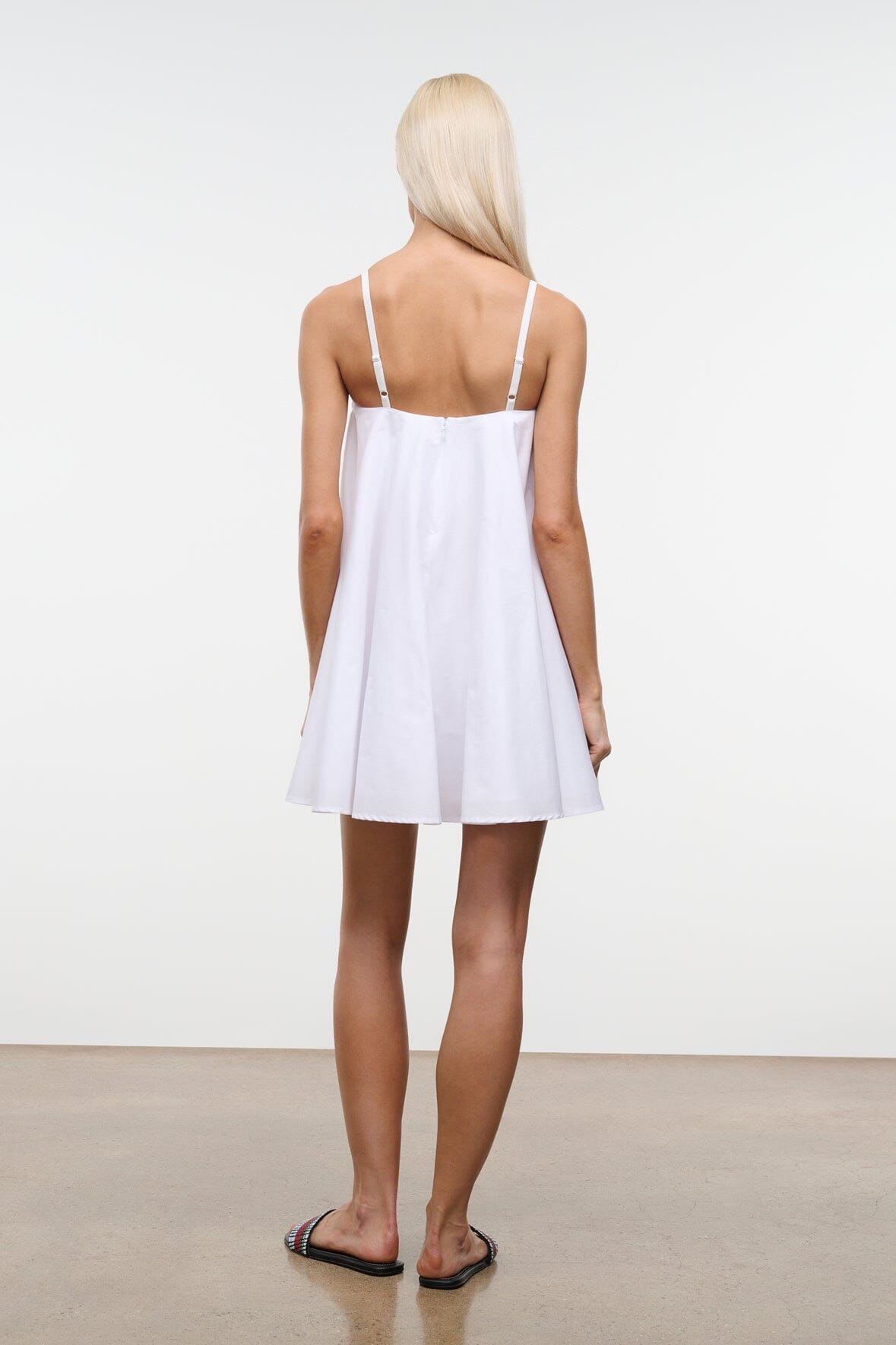 STAUD | Cecily Mini Dress White Babydoll Dress
