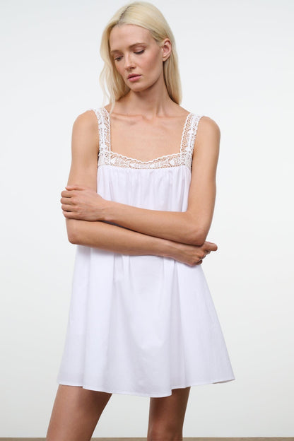 STAUD | Mariella Dress White