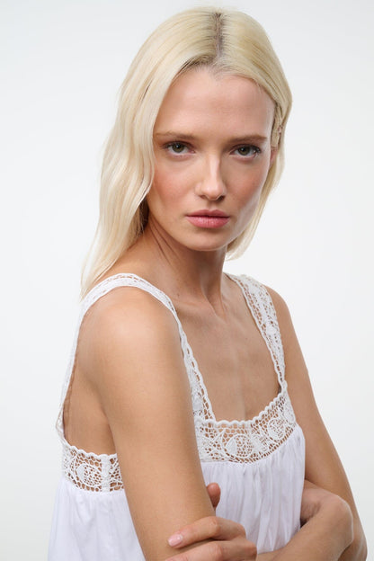 STAUD | Mariella Dress White
