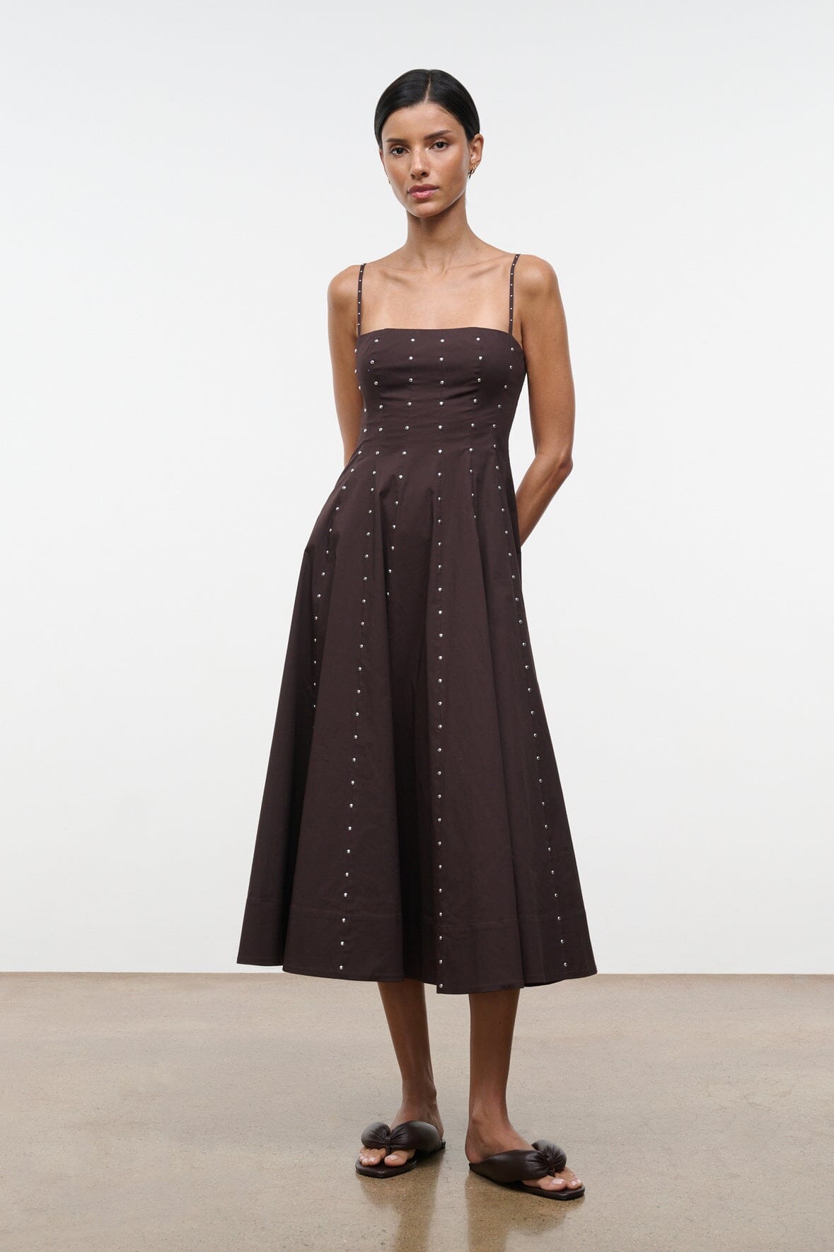 STAUD | Wylie Dress Earth Studs