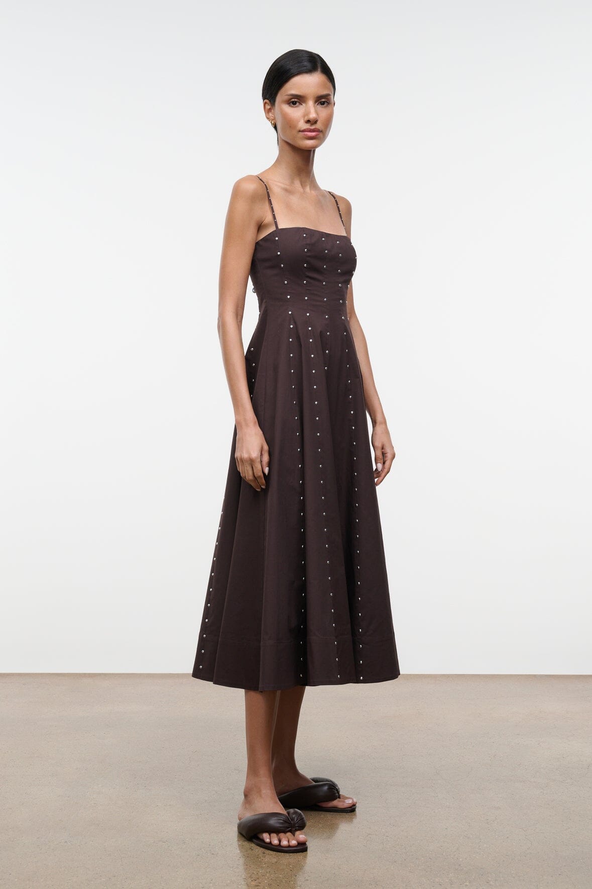 STAUD | Wylie Dress Earth Studs