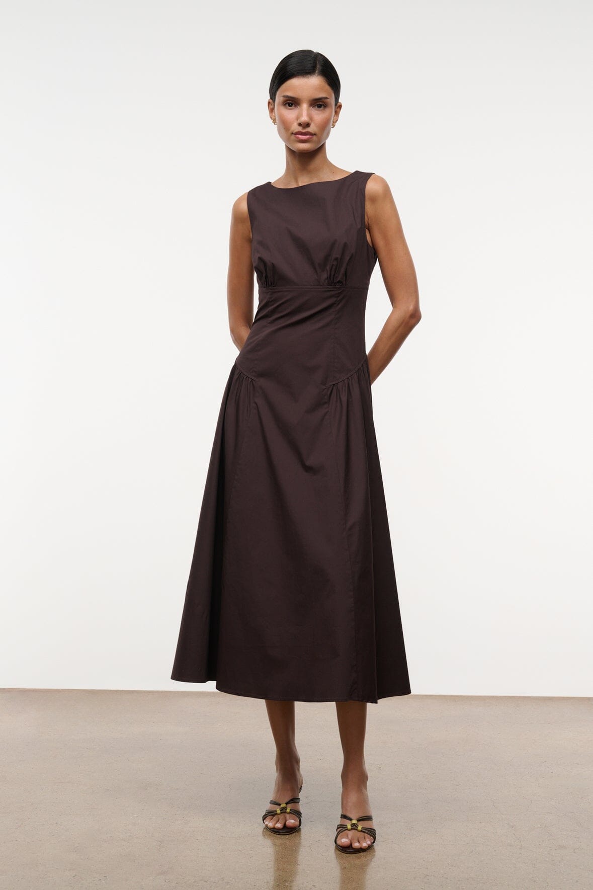 STAUD | Gwen Dress Earth