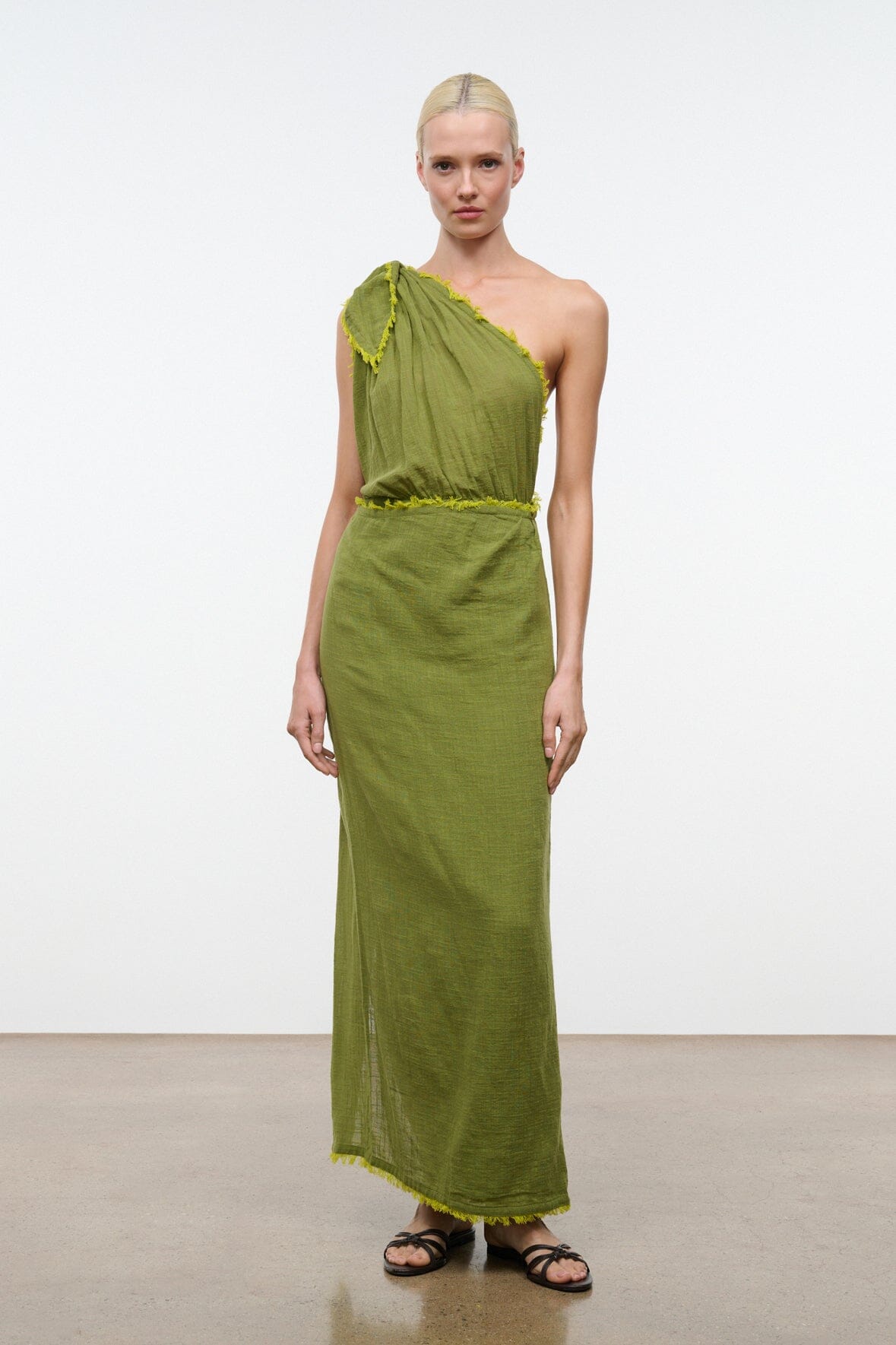 STAUD | Kalia Dress Pesto