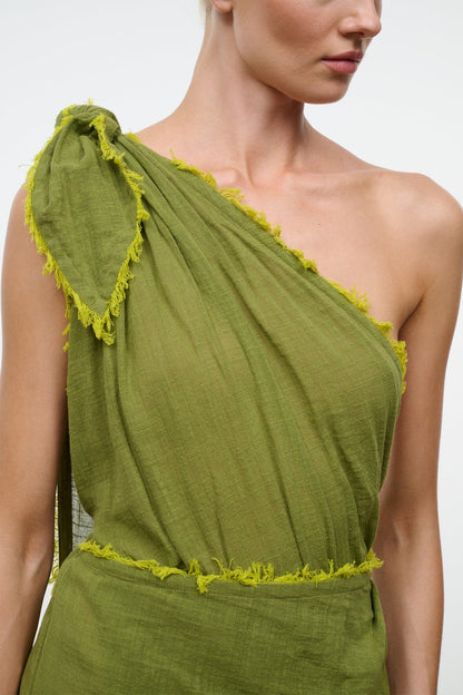 STAUD | Kalia Dress Pesto